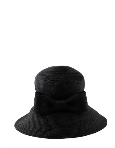 Chapeau noir  Marie Mercié noir. Matière principale osier. Taille M. le concept de la Pate a emporter 