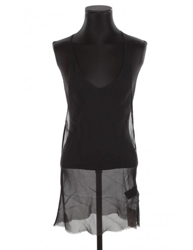 Top en soie Ann Demeulemeester noir. Matière principale soie. Taille 36. Le MVP de beaucoup