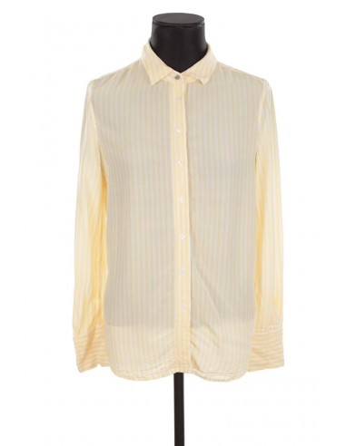 Chemise Tommy Hilfiger jaune. Matière principale viscose. Taille 36. prix